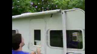 How To Setup Retractable RV Awning Part 1 of 2 [upl. by Dickie]