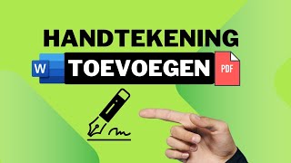 Hoe Voeg Je Snel Een Handtekening Toe Aan Een PDF Zonder Extra Software [upl. by Ainola172]