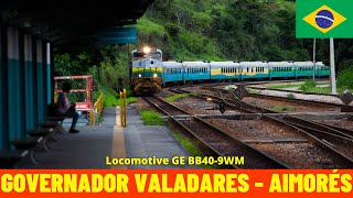 Cab Ride Governador Valadares  Aimorés VitóriaMinas Railway Brazil train drivers view 4K [upl. by Arinayed]