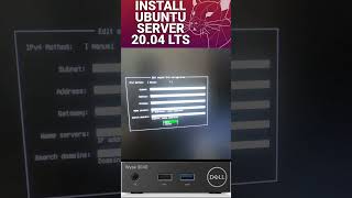 Install Ubuntu Server on thin client Dell Wyse 3040 shorts [upl. by Eelytsirk]