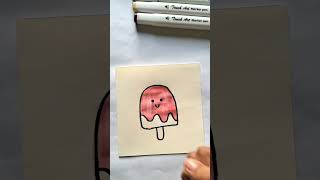 Marker Pen drawing😀🍦 art drawingviralvideo viraicecream Towas markers marker ytshorts yt [upl. by Stine]