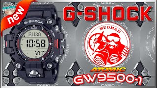 Killer New Mudman  GShock Master Of G Mudman 200m Solar Atomic Quartz GW95001 Unbox amp Review [upl. by Romie513]