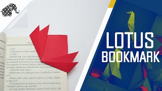 Origami  How To Make An Origami Lotus Bookmark [upl. by Eedyak]