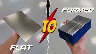 How To Make a Sheet Metal Box  Shop Class Project [upl. by Yblok]