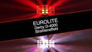 LEDStrahleneffekt Eurolite D4000 Derby [upl. by Llerrehc752]