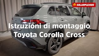 Come oscurare i vetri senza pellicola Con Solarplexius Qui linstallazione su Toyota Corolla Cross [upl. by Crim980]