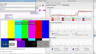 GStreamer  GNU Radio video transmission simulator  first signals [upl. by Oiled516]