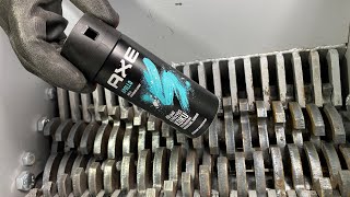 Shredding AXE Deodorant Spray  Crazy Shredder VS AXE Deodorant Spray [upl. by Dunstan]