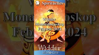 Widder SPIRITUALITÄT ✨ Horoskop Februar 2024 [upl. by Nyrrat416]