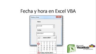 Calendario en excel VBA con DtPicker [upl. by Rotman]