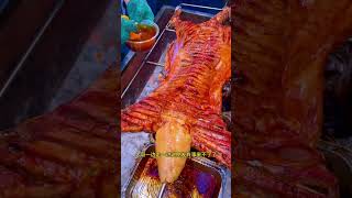 Roasted whole lamb crispy on the outside and tender on the inside carne asado comida delicioso [upl. by Negris44]