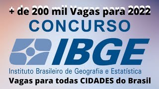 Concurso IBGE 2022  EDITAL E COMO FAZER AS INSCRIÇÕES [upl. by Etnohc]