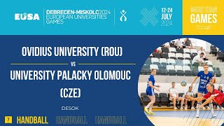 Handball Women  Ovidius University ROU  University Palacky Olomouc CZE [upl. by Eeuqram]