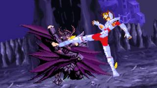 Seiya Vs Radamanthys  Sprite Battle [upl. by Avron803]