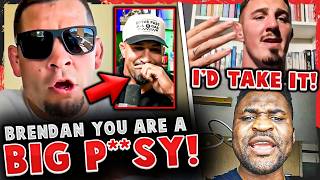 Nate Diaz RIPS quotBIG PSYquot Brendan Schaub Tom Aspinall amp Francis Ngannou Alex Pereira FIRES BACK [upl. by Fidel]