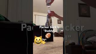 This cat can dance Green and Gold packers rapper raps with cat viralshorts cutecat goviral [upl. by Taryn682]