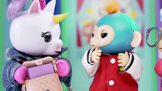 Giraffes Are The New Students At Melody High  The Fingerlings Show  Kids Videos [upl. by Ihdin769]