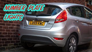 Ford Fiesta MK7 Number Plate Light Removal [upl. by Akeryt]