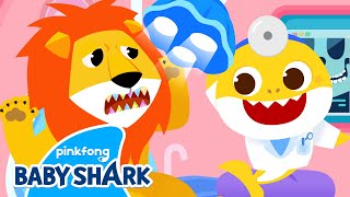 Ouchie What Brings You Here Lion  Compilation  Baby Shark Doctor Episode  Baby Shark Official [upl. by Bren]