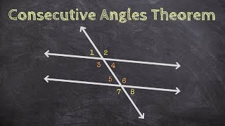 Consecutive Angles Theorem with Parallel Lines [upl. by Inessa394]