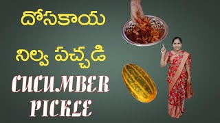 Dosakaya Nilva Pachadi in Telugu Bharathivlogs3353 cucumber cucumberpickle cucumberpachadi [upl. by Fuhrman]