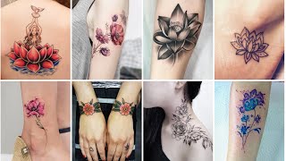 50 Most Beautiful Flower Tattoos For Girls 2024  Best Flower Tattoo Design Ideas  Women Tattoos [upl. by Ahseyd]