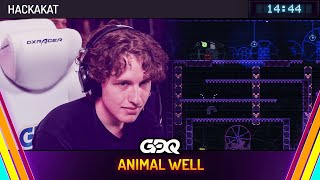 ANIMAL WELL by HackaKat in 1444  Summer Games Done Quick 2024 [upl. by Nanice]