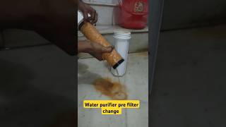 Water purifier pre filter changes waterpurifier filters cleaning change shots viralvideo best [upl. by Barnie683]