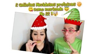 GALLETAS NAVIDEÑAS HERBALIFE PROTEICAS🔥 Sin grasa sin azúcar sin harina🎅 [upl. by Georglana]