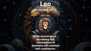 LeoVirgo Today Horoscope  21 October 2024 Monday horoscope daily shorts shortsfeed [upl. by Averat]