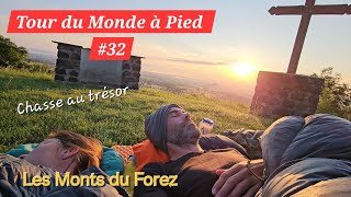 TOUR DU MONDE À PIED 32  Randonnée Dans les Monts Du Forez 🥾  Chasse au Trésor [upl. by Chon]