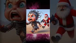 Spring Loaded Babies VS Evil Santa fantasy funny weird shortvideo shorts scifi [upl. by Notnats516]