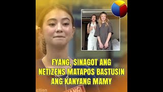 Fyang sinagot ang netizen matapos bastusin ang kanyang Mamy [upl. by Eanehs]