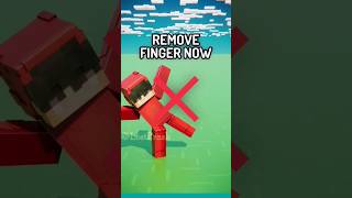 Minecraft New Funny 🤣 Trend  Finger Minecraft meme minecraft memes shorts [upl. by Ellenwad]