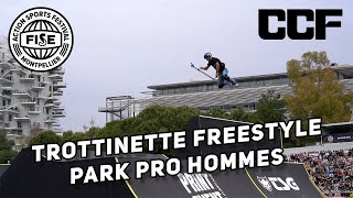 TROTTINETTE FREESTYLE PARK PRO HOMMES  FISE MONTPELLIER 2023 [upl. by Rebmit]