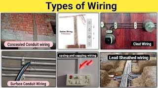 Types of Wiring ll wiring kitne types ke hote hai [upl. by Eyde]