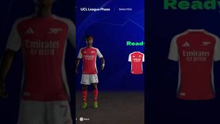 Fc 25 Arsenal kit looks fc25 gamingshorts footballshorts fc24 [upl. by Kassi]