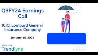 ICICI Lombard General Insurance Company Earnings Call for Q3FY24 [upl. by Ahsilac32]