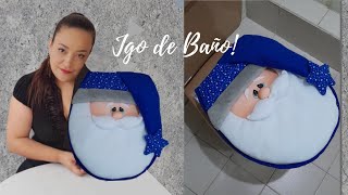 LINDOS FORROS NAVIDEÑOS para decorar tu baño  JUEGO DE BAÑO Moldes [upl. by Ruthanne]