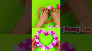 Paper Heart Wreath Idea [upl. by Oliana]