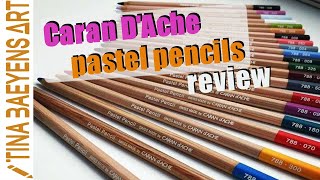 CARAN DACHE PASTEL pencil REVIEW  TinaBaeyensArt [upl. by Zwick]