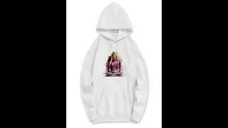 BUDDHA STONES BUTTERFLY MEDITATION BUDDHA POLYESTER FLEECE LINED HOODIE [upl. by Virge704]