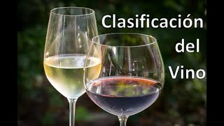 2 Clasificación de los vinos [upl. by Lirret786]