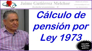 Calculo de pensión por Ley 1973 [upl. by Jeanelle]