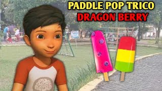 ADIT SOPO JARWO MAKAN ES KRIM PADDLE POP TRICO DAN DRAGON BERRY [upl. by Ayaros]