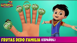 Finger Family  Frutas Dedo Familia  Spanish Song  Vir Rhymes  Spanish Poems For Kids [upl. by Ahsienel]