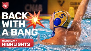 Incredible Start to the Season 🔥  Matchday 1 Highlights  Water Polo Champions League [upl. by Rahal]