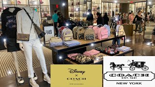 Coach Outlet Store Walkthrough July 2019 New Disney x Coach [upl. by Noizneb]