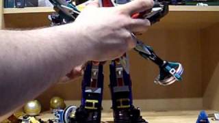 Power Rangers Ninja Storm Thunder Power Megazord and Combination Review Pt 3 English [upl. by Zedekiah498]