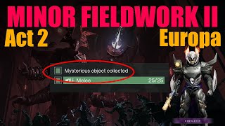 Minor Fieldwork II  Europa  Act 2  Episode Revenant Destiny 2 [upl. by Georgiana]